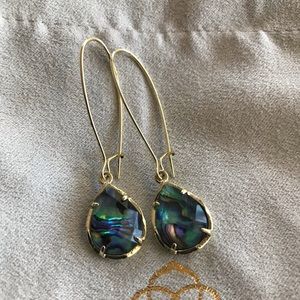 Kendra Scott “Dee” earrings in Abalone Shell